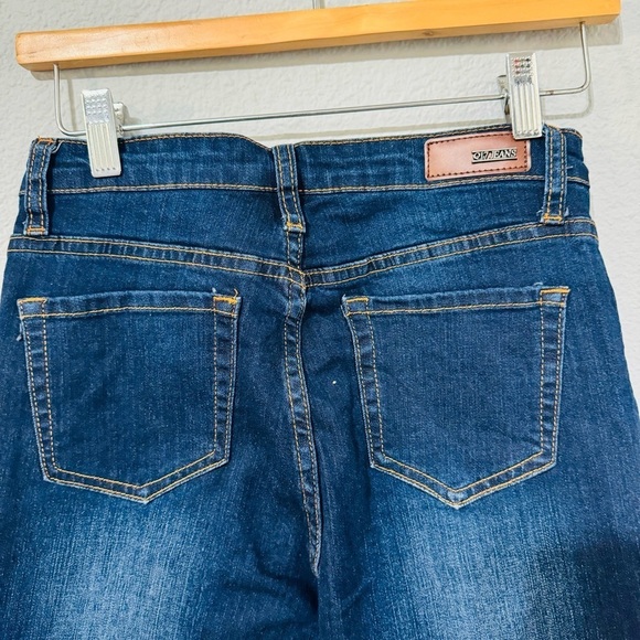 Q17 Jeans Blue Distressed High Rise Skinny Cotton Blend Jeans Sz 5 - Picture 9 of 13